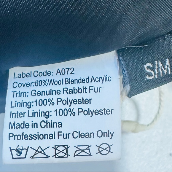 Men Wool Blend Trapper Hat with Fur Ear Flap Winter Warm S/M - Picture 9 of 9